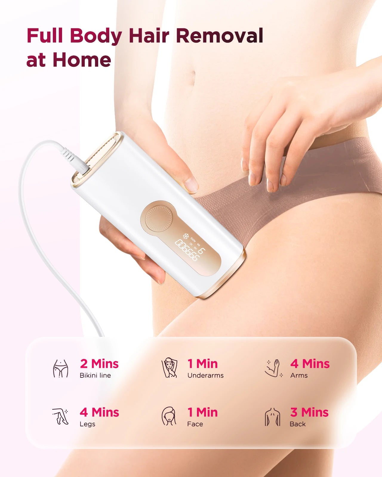 SmoothGlow™ At-Home Hair Removal Device™